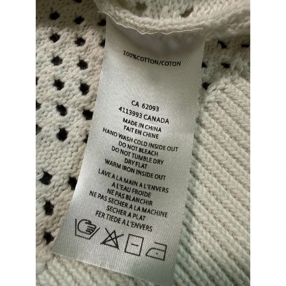 Alison Sheri Floral Knit Women's Cotton Cardigan Sweater Size‎ S/P